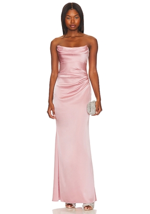 Katie May X Revolve Taylor Gown in Rose. Size L. Also in M, S, XS.
