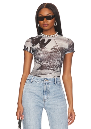 Miaou Mini Tee in Black. Size M. Also in S, XXS.