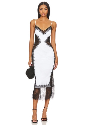 NBD Lilia Midi Dress in White. Size L. Also in M, S, XL, XS.