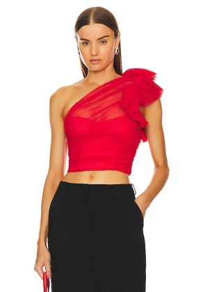 MAJORELLE Soriya Top in Red. Size XS. Also in XXS.