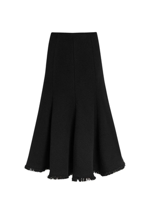Gabriela Hearst fringed A-line midi skirt - Black