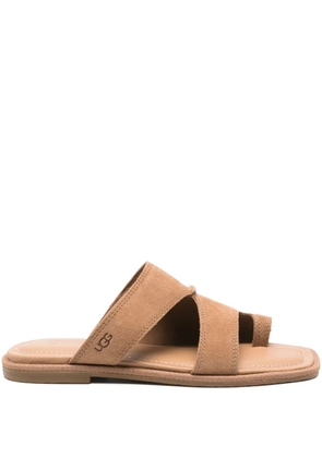 UGG Matira double-strap suede flat sandals - Brown