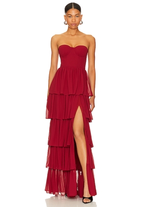 Lovers and Friends Hattie Gown in Red. Size S. Also in XS, XXS.