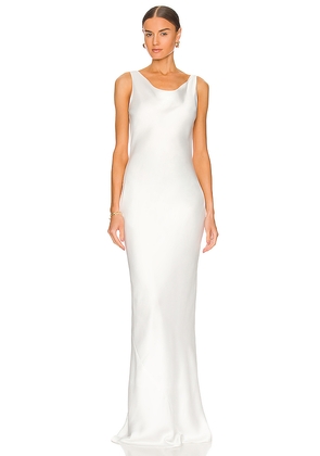 Norma Kamali Maria Gown in White. Size L. Also in M, S, XS.