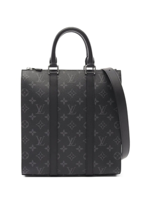 Louis Vuitton Pre-Owned 2021 Sac Plat monogram eclipse handbag - Black