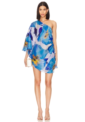 MISA Los Angeles Hera Dress in Blue. Size L. Also in S, XS.