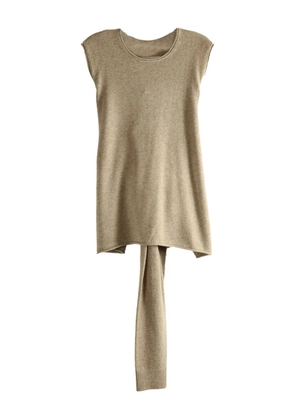 Uma Wang tied sleeveless tank top - Neutrals