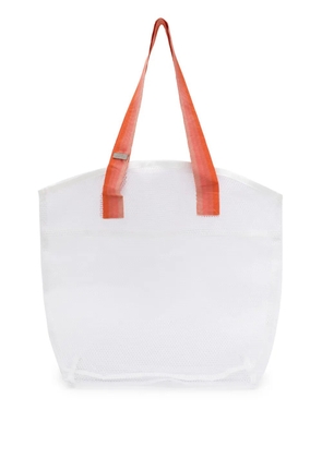Sarah Chofakian mesh tote bag - White