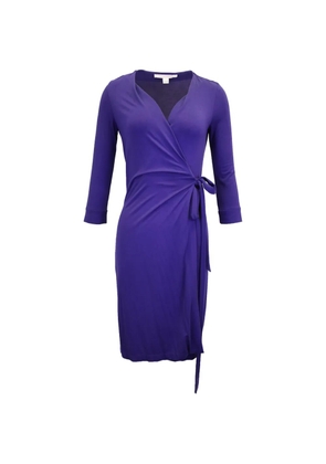 Diane Von Furstenberg Vintage wrap midi dress - Blue