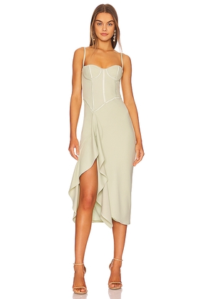 Katie May Doutzen Dress in Sage. Size L. Also in XS.