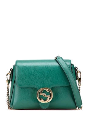 Gucci Pre-Owned 2000-2015 Small Dollar Calfskin Interlocking G crossbody bag - Green