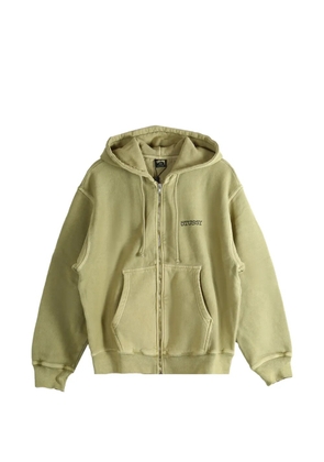 Stüssy zip-fastening hoodie - Green
