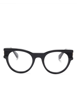 Off-White Eyewear logo-plaque glasses - Black