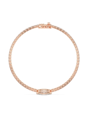 Tilla 14K rose gold diamond tennis bracelet - Pink