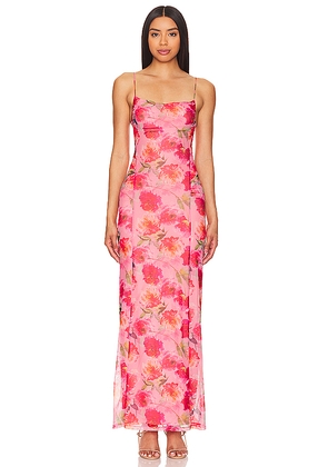 MORE TO COME Ciara Maxi Dress in Pink. Size L. Also in M, S, XS, XXS.