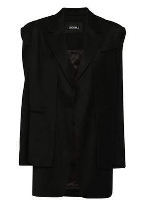 Goen.J layered blazer - Black