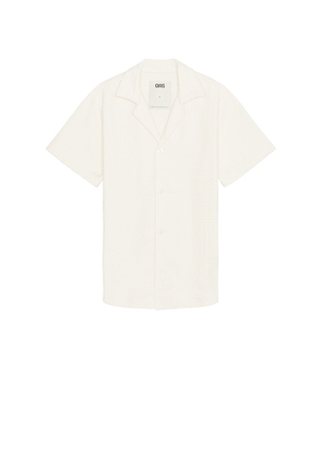 OAS Golconda Cuba Terry Shirt in Cream. Size M. Also in S.