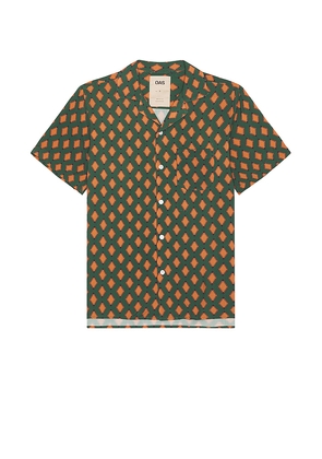 OAS Smokin Rustic Viscose Shirt in Green. Size S. Also in M, XS.