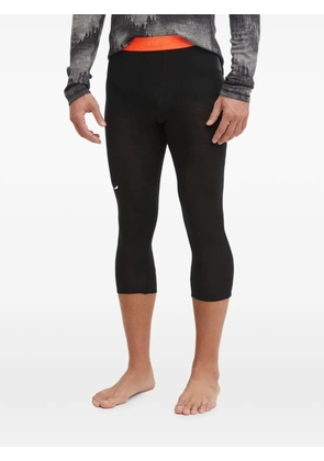 Salewa logo-detail leggings - Black