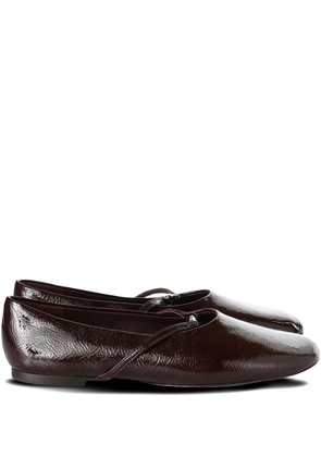 Tory Burch leather ballet flats - Brown