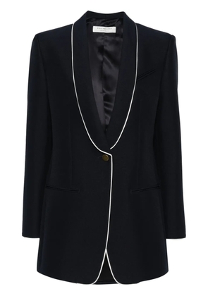 Philosophy Di Lorenzo Serafini piped-trim single-breasted blazer - Blue