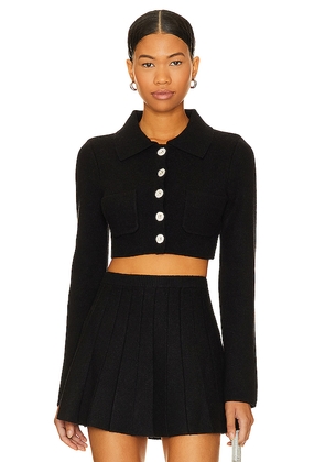 MAJORELLE Solveig Cardigan in Black. Size M. Also in L, S, XS.