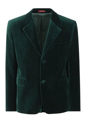 Gucci single-breasted velvet blazer - Green