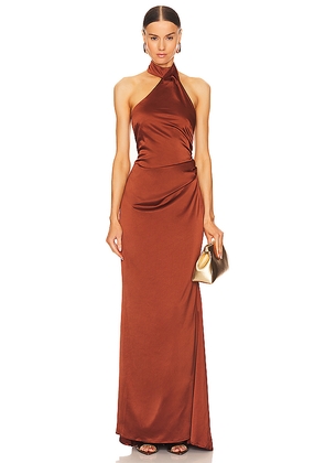 Nookie Entice Gown in Brown. Size L. Also in M, S, XL, XS.
