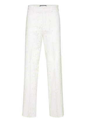 Philipp Plein Destroyed trousers - White