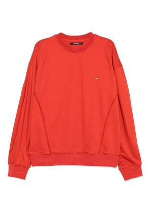 SONGZIO knight-embroidered sweatshirt - Orange