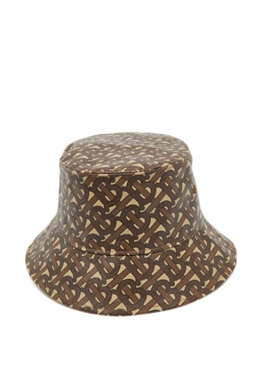 Burberry Pre-Owned monogram cotton bucket hat - Brown