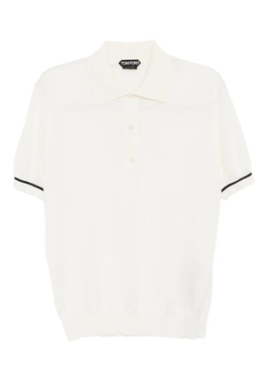TOM FORD short-sleeve polo shirt - Neutrals