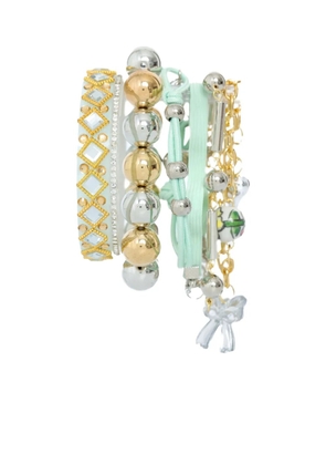 Amir Slama Bijoux beaded bow-charms bracelet - Blue