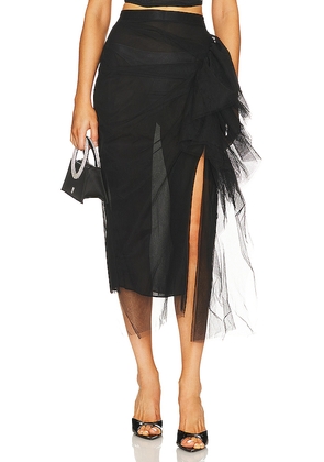 NBD Mirella Midi Skirt in Black. Size XS. Also in XXS.