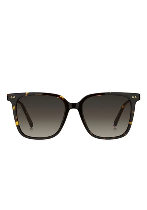 Tommy Hilfiger tortoiseshell square-frame sunglasses - Black