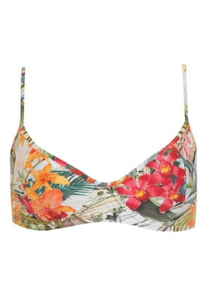 Lygia & Nanny floral-print bikini top - White