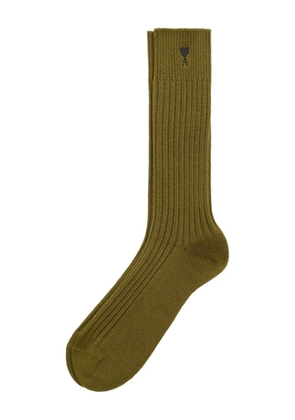 AMI Paris Ami De Coeur cotton socks - Green