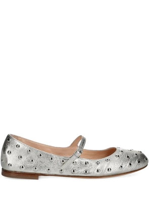 AGL Milly Strap ballet flats - Silver