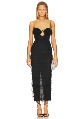 NBD Malena Midi Dress in Black. Size S. Also in XXS.