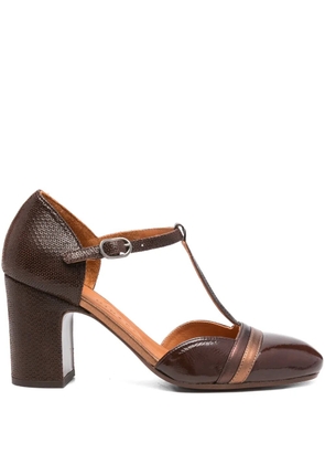 Chie Mihara 65mm Miver sequin-embellished T-bar pumps - Brown