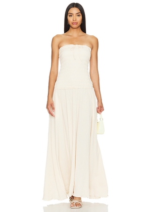 Lovers and Friends Gale Maxi Dress in Neutral. Size L. Also in M, XL.