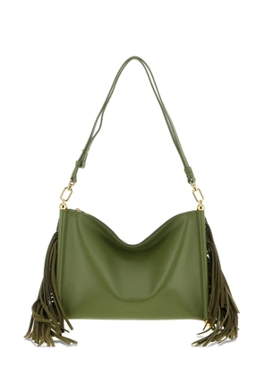 Furla mini Sfera Soft fringes shoulder bag - Green