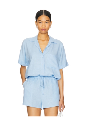 LNA Alpine Linen Button Up in Blue. Size L. Also in XS.
