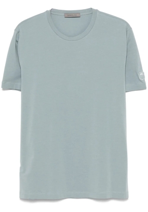 Corneliani embroidered-logo T-shirt - Blue