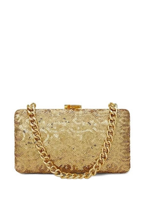 Lauren Ralph Lauren sequin chain-strap mini bag - Gold