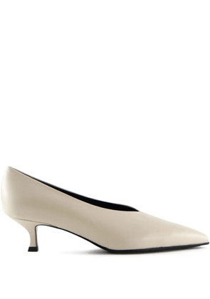 Notabene 40mm Gaia pointed-toe leather pumps - Neutrals