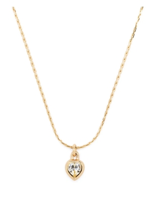 Christian Dior Pre-Owned 1990s heart-pendant necklace - Gold