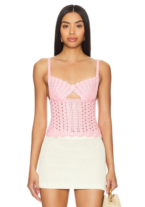 MAJORELLE Sandri Tank in Pink. Size L. Also in M.