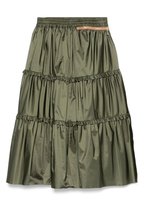 Kolor tiered midi skirt - Green