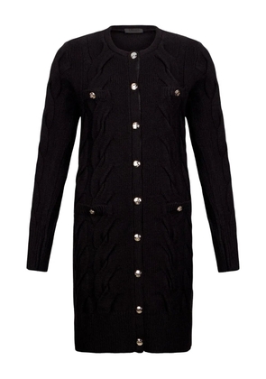 LIU JO cable-knit buttoned dress - Black